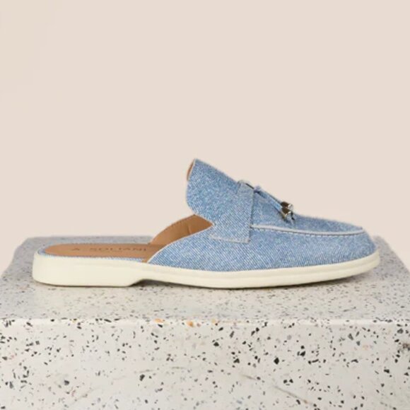 A. SOLIANI DENIM SLIDE - Picture 2 of 3